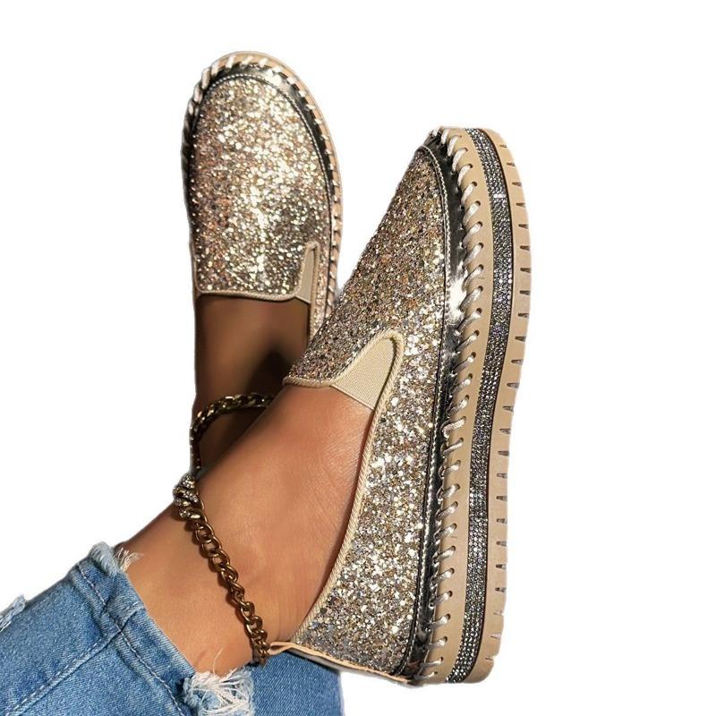 Wind Large Size Muffin Thick-soled Women's Shoes Flat-soled Single Shoes Women's Spring New Casual One-pedal