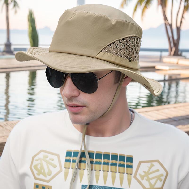 GLO-STORY Men s Outdoor Sun Protection Bucket Hat One Size