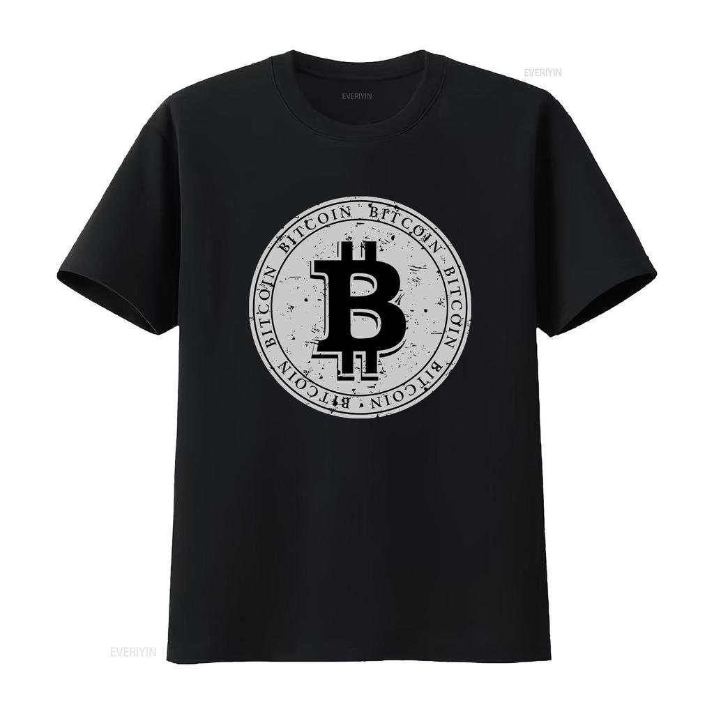Bitcoin Miner Crypto Currency Traders Unisexs T Shirt Vintage Casual Unisex Designer Clothes Homme Stylish Soft Fashion