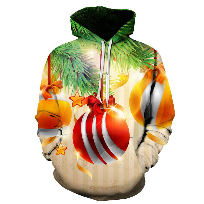 New Christmas Gift Theme Men's 3D Printed Hoodie Fashion Snowman Hooded Sweatshirt Hooded Pullover Boy Clothes