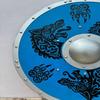 60,96 cm Handgeschnitzter Blauer Drache Wikinger Mittelalterlicher Schild Wanddekoration Geschenk