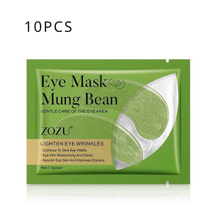 

Маска для глаз ZOZU Mung Bean Mud Eye Mask осветляет морщины и мешки под глазами, маска-патч для глаз 10pcs