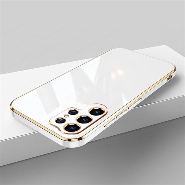 Luxusní pokovovací pouzdro pro Samsung Galaxy S22 S23 Ultra S10 Plus S21 S20 Fe Note 20 A51 A12 A71 A54 A32 A33 A13 A53 A52s 5g kryt