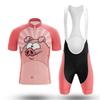 Cartoon Print Cycling Jersey Set Short Sleeve Breathable Quick Dry Bike Apparel Men Women Ride