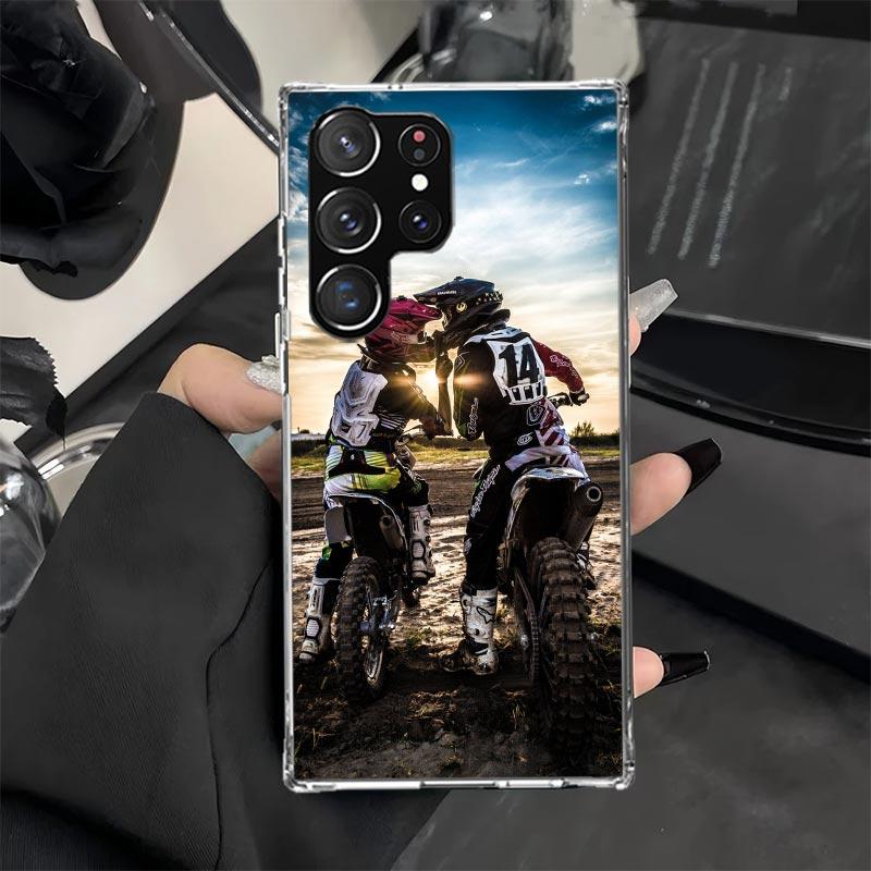 

Motocross Motorcycle Dirt Bikes Phone Case for Samsung Galaxy S25 S24 Ultra S23 S22 S20 FE S10 Plus S9 + Lite Soft Print Cover C Samsung S20 FE