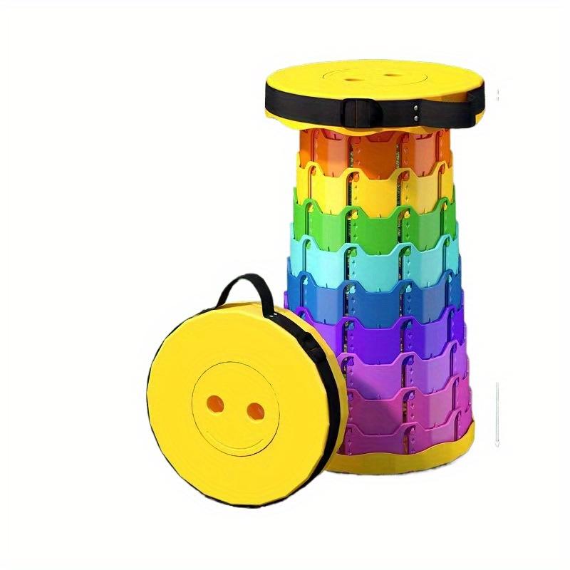 Enhanced and Reinforced Collapsible Stool, Versatile Folding Seat for Fishing, Home, Travel, Waiting In Line, Made of PP Material - Small and Light