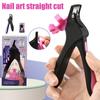 U-Shaped French False Nail Scissors Nail Clipper Adjustable Nail Tip Cutter Trimmer Manicure With Sizer Precise Cutting