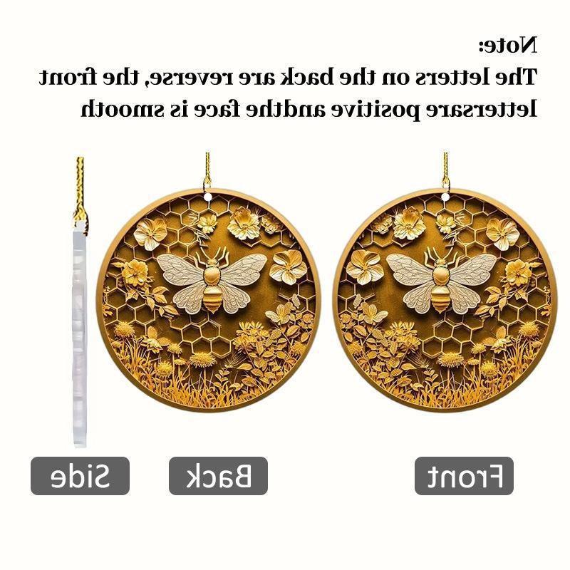 Cartoon Playful Bee Wreath Hanging Decoration Perfect For Gifts Decor And