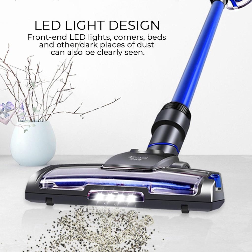 Recharge Home/Car Vacuum Cleaner Cordless Handheld Handstick Vac LED Light