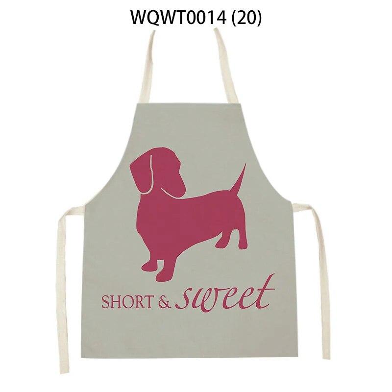 Cute Dog Graphical Printing Kitchen Apron for Children's Apron for Children's Apron Isused Forhouse Accessories for Chef Cooking