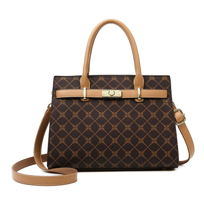 Handbag, New High-end Women's Shoulder Bag, Large Capacity Tote Bag, Commuter Style Mom Bag, Can Be Slung Diagonally