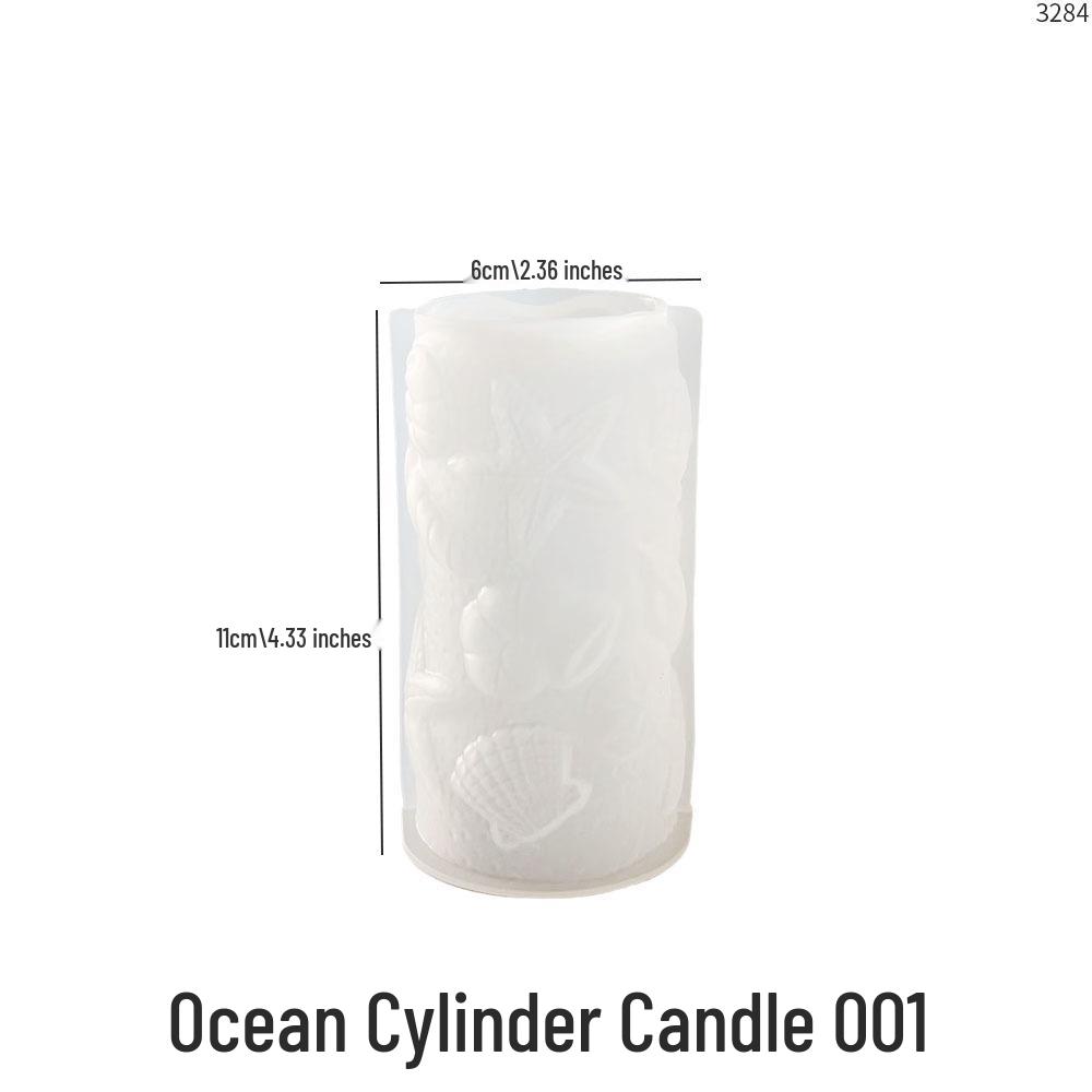 Силиконовая форма для подсвечника из эпоксидной смолы с морскими животными