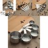 Stylish And Durable Stainless Steel Measuring Cups And Spoons Set For Precision Cooking