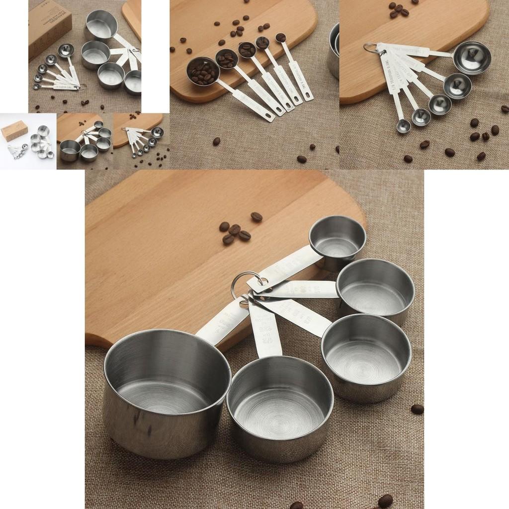 Stylish And Durable Stainless Steel Measuring Cups And Spoons Set For Precision Cooking