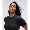 Lululemon Wundermost Ultra Soft Nulu Short Sleeve Crew Thong Bodysuit Black