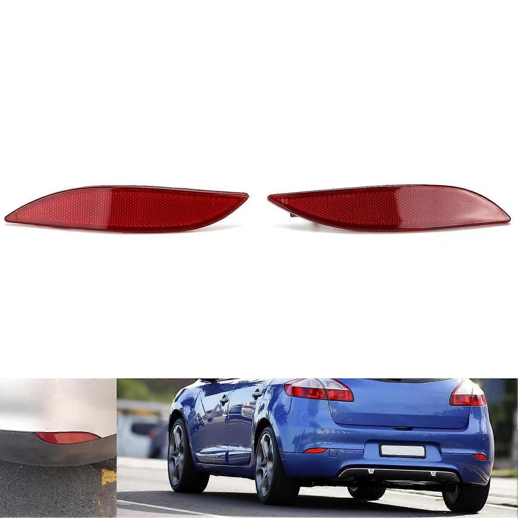 1 Pair Rear Bumper Reflectors 265650004R Parts Replacement for Megane III Fluence