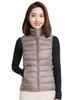 Wnodruke Ultralight Down Ultra and Packable Women's Vest, Lightweight, Warm, Compact, (WN005) (JP, Alphabet, 2XL, Khaki)