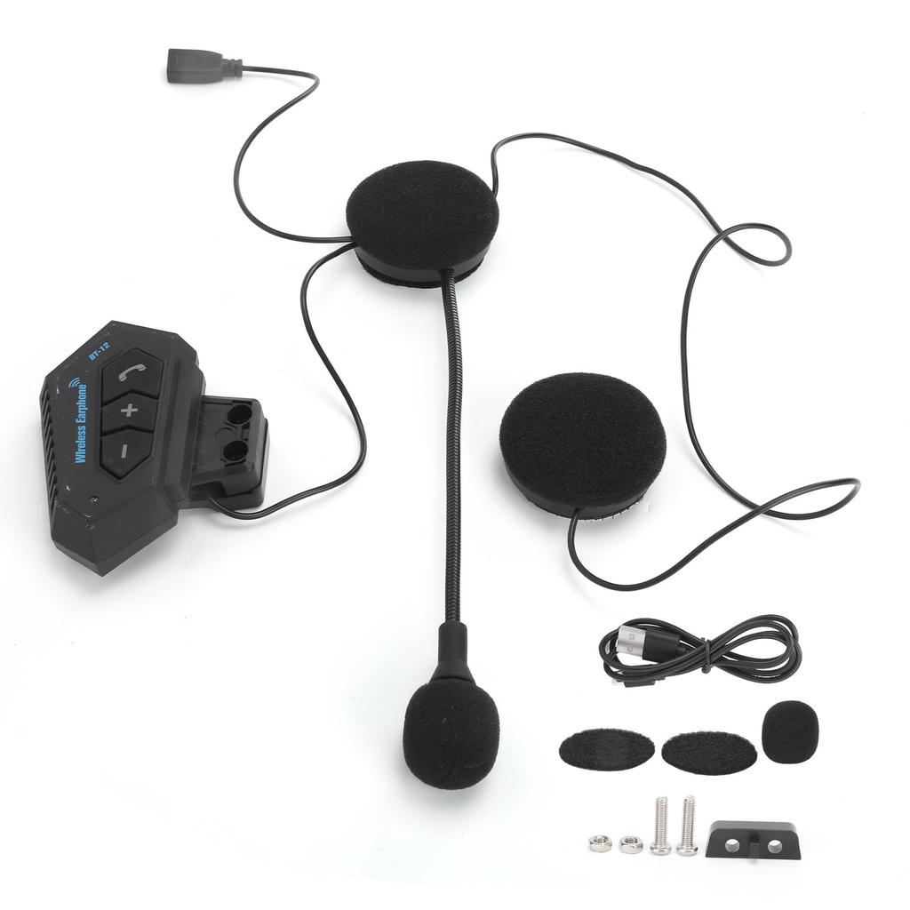 Wireless Bluetooth Helmet Headset HandsFree Call Hifi Sound AntiInterference for Motorcycle Riding