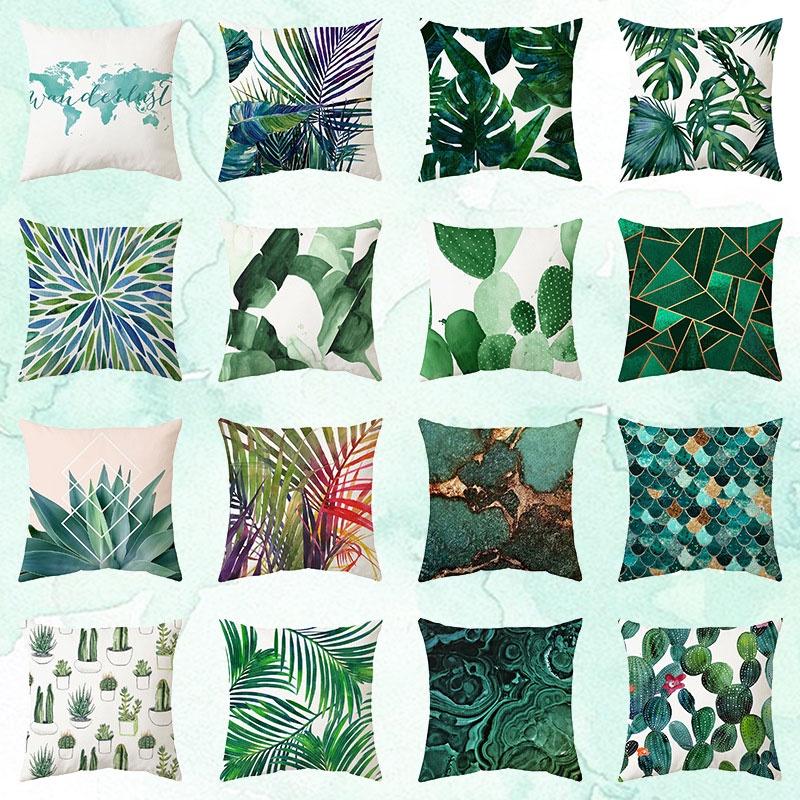 Bedruckte wasserdichte Gartenkissenbezüge Perfekt für Outdoor-Sofadeko 45x45cm