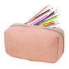 Large Capacity Corduroy Pencil Pouch Multi-Functional Stationery Organizer with Ruler, Boys Teens Girls Adults College Essential
