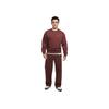 Nike Solo Swoosh Round Neck Comfortable Casual Fleece Long Sleeve Sweatshirt Men Sweatshirt Brown White DX1361-231