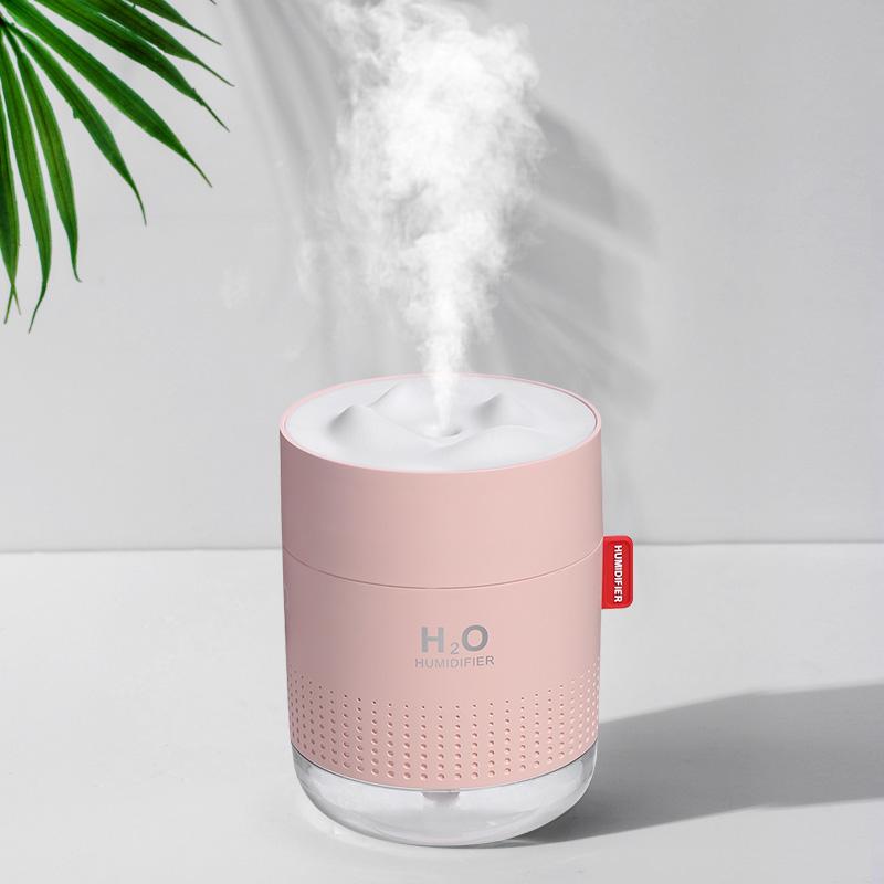 Ultraschall Luftbefeuchter 500ML Schneeb Berg USB Aroma Ätherisches Öl Diffusor Starker Nebel Ultra Leise Befeuchter Nebel Diffusor