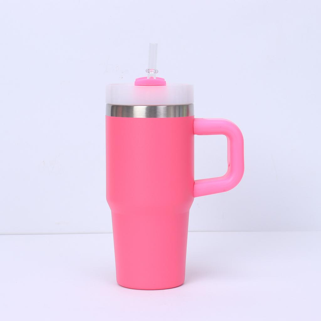 Mini 14oz Nerezový Termopohár Izolovaný Hrnček na Kávu Fľaša na Vodu Hrnček so Slamkou Do Auta Vákuové Termosky Hrnček na Sviatočné Darčeky
