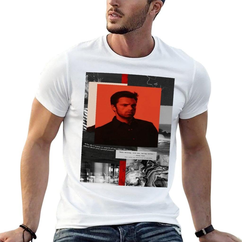 Minimal Sebastian Stan T-Shirt Plus Size Outdoor Casual Top
