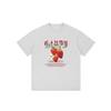Unisex American Retro Hong Kong Style Strawberry Print T-Shirt - Summer Loose Fit
