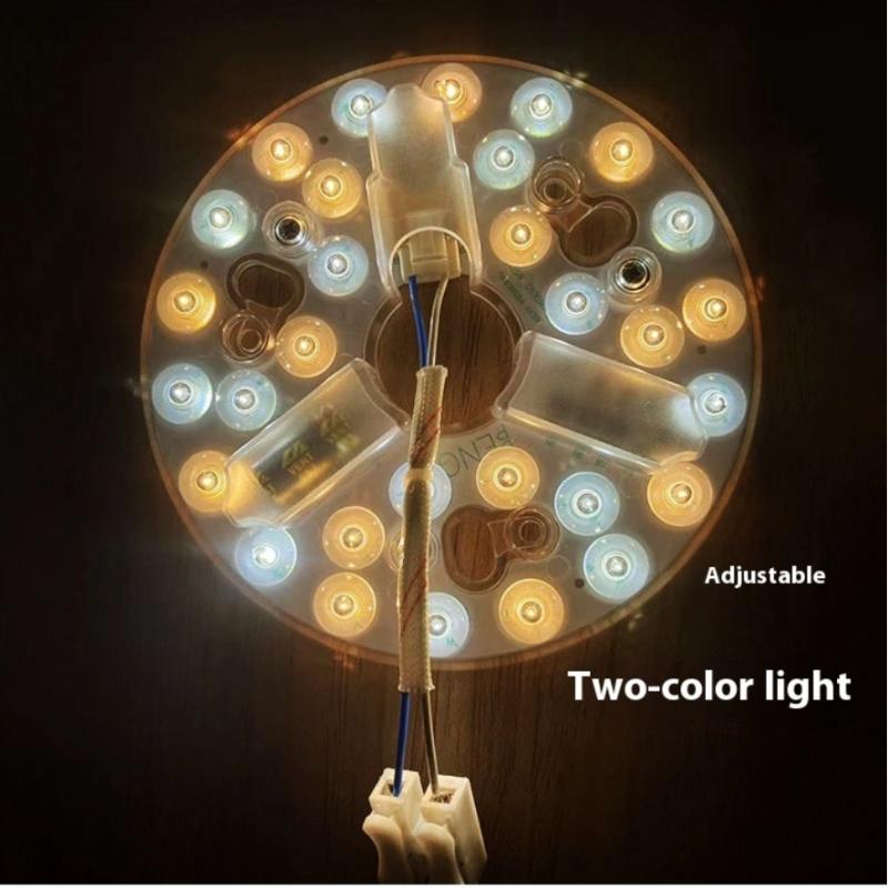 1Pcs Ceiling Fan Led Light 110V 220V 3000K 4200K 6500K 5.3 Inch Led Light Retrofit Kit 3 Color Dimmable Memory Function For Home