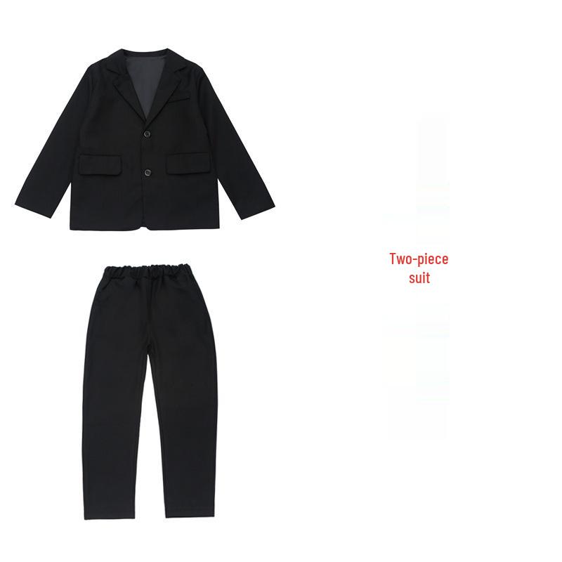 Children’s Summer Tuxedo Suit Set - Handsome Boy Pageant & Piano Performance Blazer for Big To Middle-Aged Kids