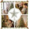 Star Christmas Tree Topper Glitter Ornaments Star Christmas Tree Decoration For Outdoor Indoor Vintage Home Farm