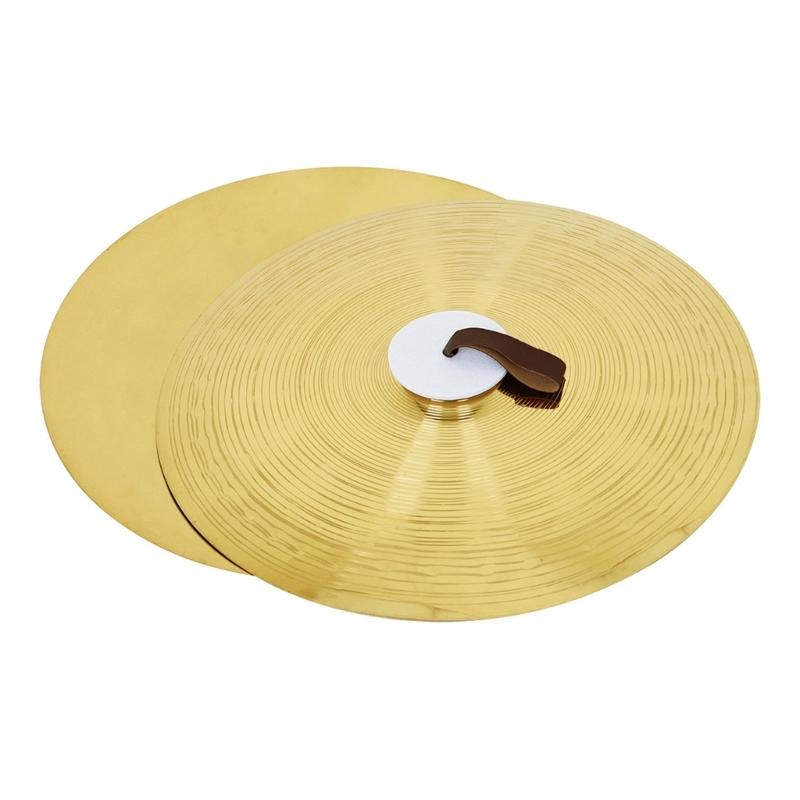 1Pair Crash Cymbal Percussion Instruments Professional Alloy Multiuse Cymbal Brass Band Ensemble Cymbals Enduring