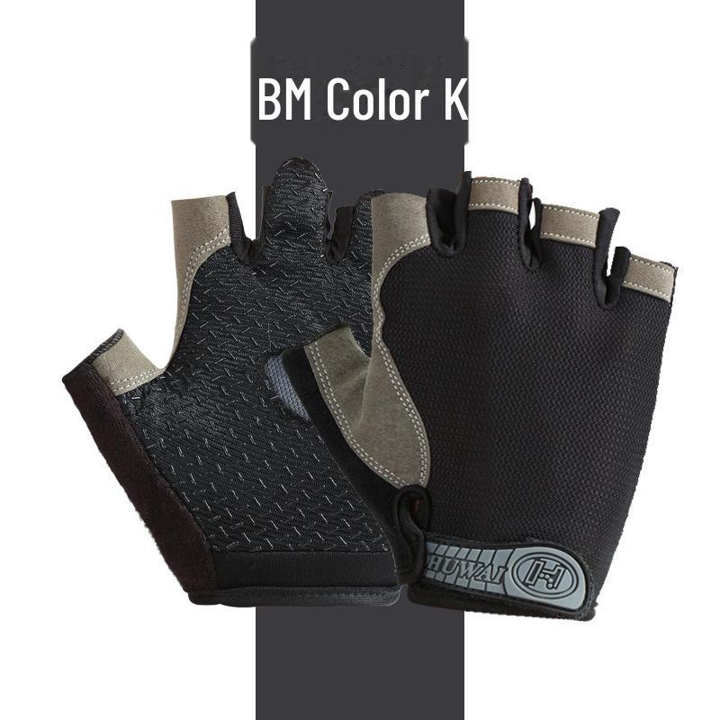 Unisex Breathable Fitness & Cycling Half-Finger Gloves with Sun Protection - Non-Slip and Lightweight Q6