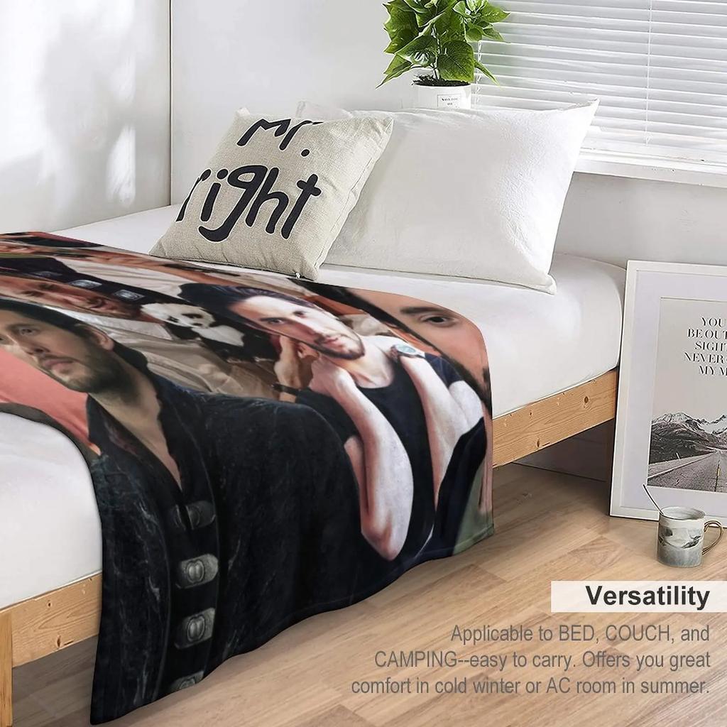 Ben Barnes Collage Throw Blanket Nap Blanket Blanket For Sofa Plaid on the sofa Warm Blanket