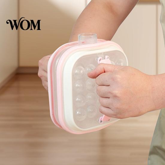 Reusable Odorless Ice Ball Tray Maker Kettle with Pull Handles, 2-in-1 Cube Road Trip Portable Mold, Spherical for Whiskey And Cocktails Innovative