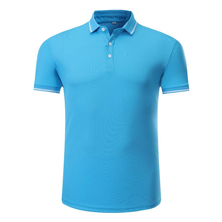 XBLH 1819 180g Pärlförsedd Tencel Bomull Omvänd Krage POLO