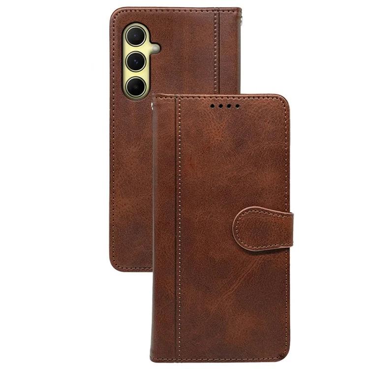 

For Samsung Galaxy M34 5G F34 5G Case Round Magnetic Clasp PU Leather Phone Cover