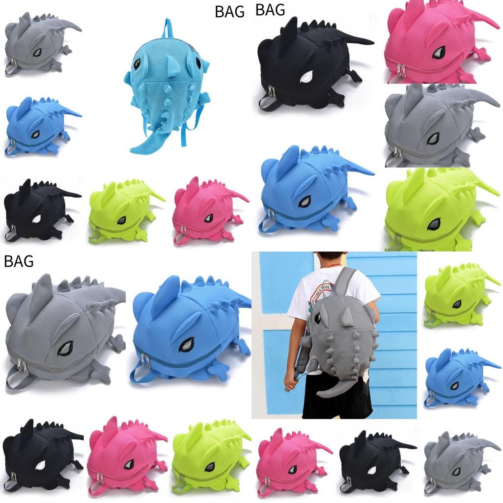 Colorful Chameleon School Backpack For Kids