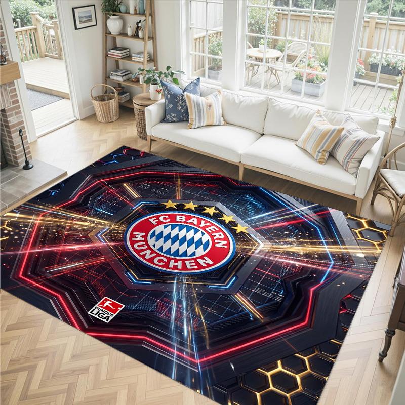 Miuncheno „Bayern“ dizaino kristalinis veliūrinis kilimas Jaukus Ne?Neslystantis raštuotas kilimas miegamajam, svetainei, prieškambariui