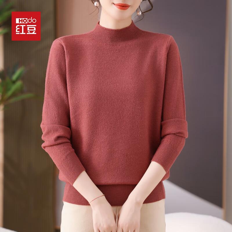 Hodo Women's 2025 Autumn Mock Neck Knit Top