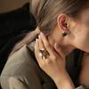 Jieding 18K Gold Stainless Steel Luxury Titanium Ring for Women
