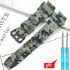 Pryskyřičný řemínek k hodinkám pro Casio GW9100 GW9200 Pánský TPU pásek Sportovní vodotěsné řemínky Camouflage doplňky
