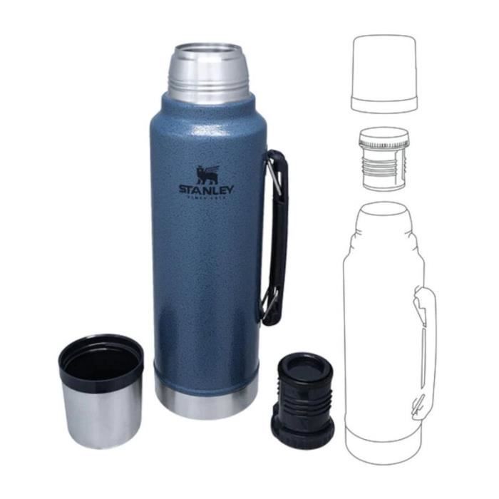 Thermos - STANLEY - Legendary Classic Bottle 1.0L - Isolation Double Paroi - Lac Hammertone