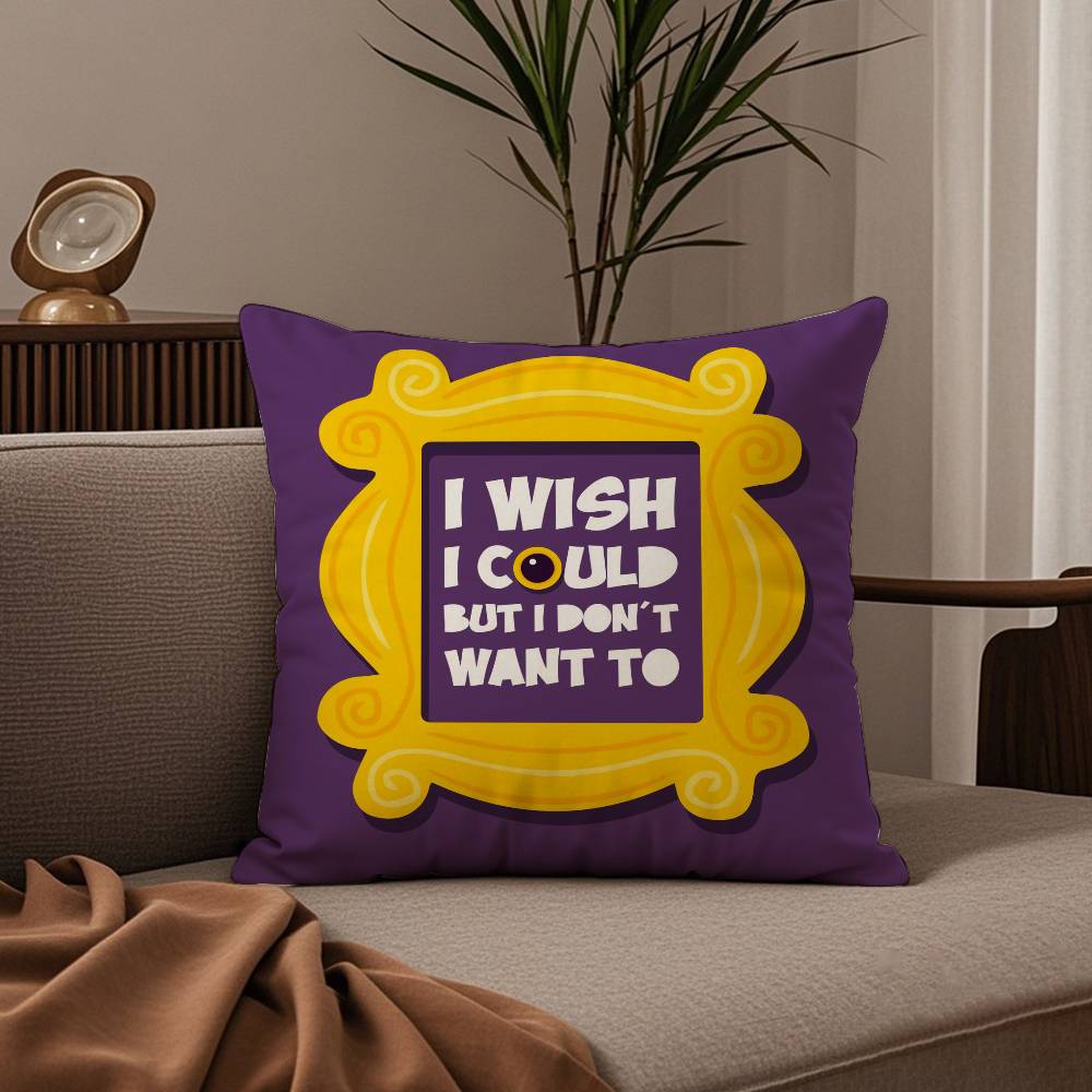 Klassischer Kissenbezug zur TV-Serie „Friends“ – hochwertiger Druck – ideal für Wohnzimmer, Sofa oder Schlafzimmer.