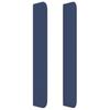 Vidaxl Wingback Headboard, Blue, 163X16X118/128 Cm, Fabric