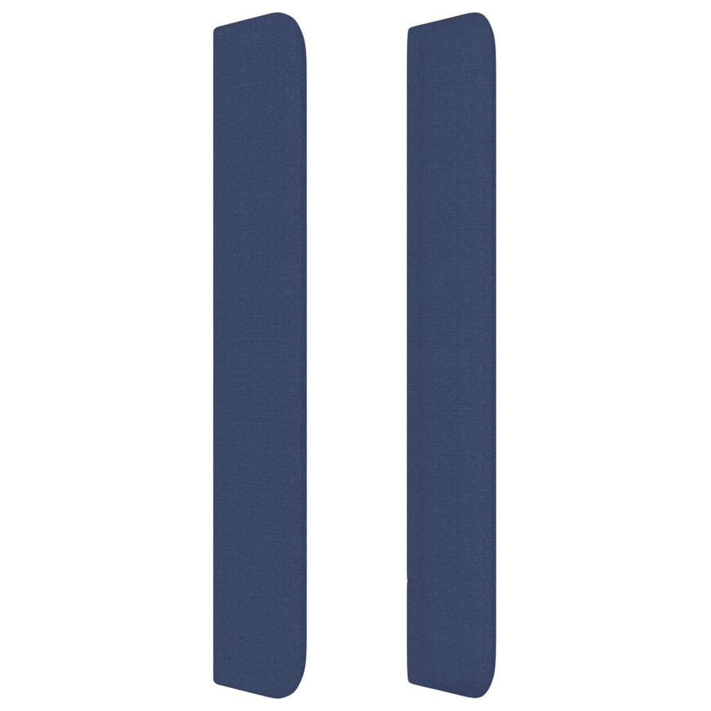 Vidaxl Wingback Headboard, Blue, 163X16X118/128 Cm, Fabric