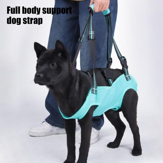 

Lift Harness Full Body Support Rehabilitation Dog Sling Carrier Adjustable Recovery Dog Lifter Vest for Old Joint Injuries Arthritis Disabled Dogs S зелений