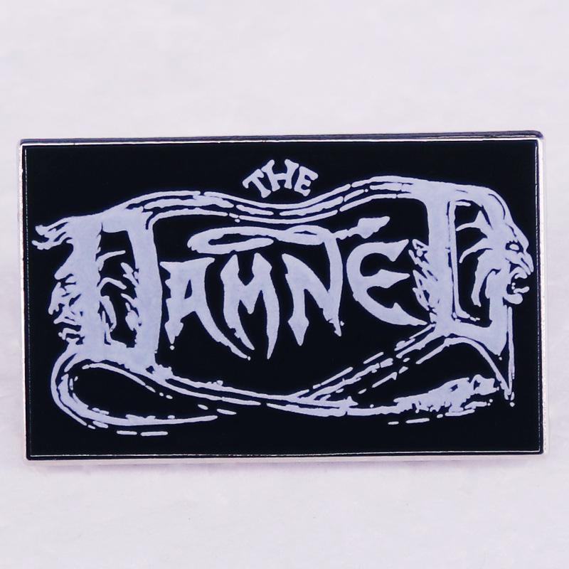 Dark Style Punk Rock Band Brooch Badge