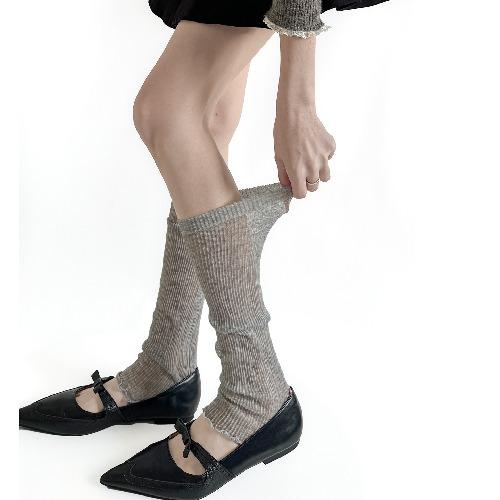 Spring and Summer Thin Socks Women's Ballet Style Calf Pile Pile Foot Socks Japanese Ins All-match Leggings